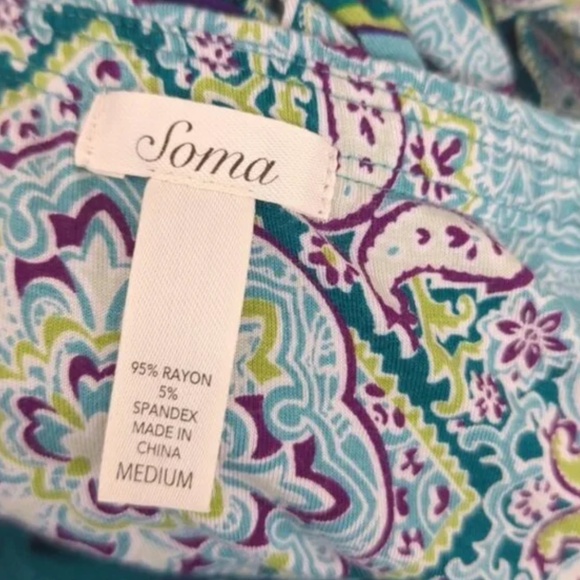 Soma Size M  Jersey Maxi Dress Removable Multiway Straps - Picture 5 of 5